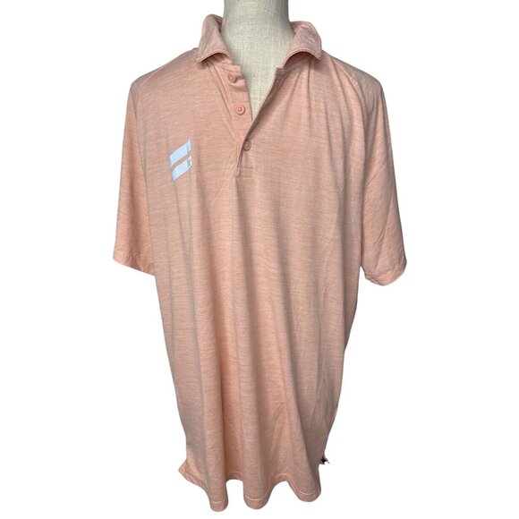 Hurley Mens Peach Polo Shirt Size L - Picture 1 of 8